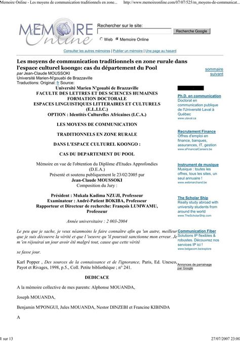 memoireonline.com pdf